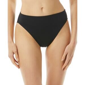 Michael Kors Womens High-Leg Swim Bikini Bottoms Black Size S 10719